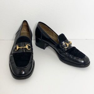 ✨Gucci✨ Patent Leather Pony Hair Loafers